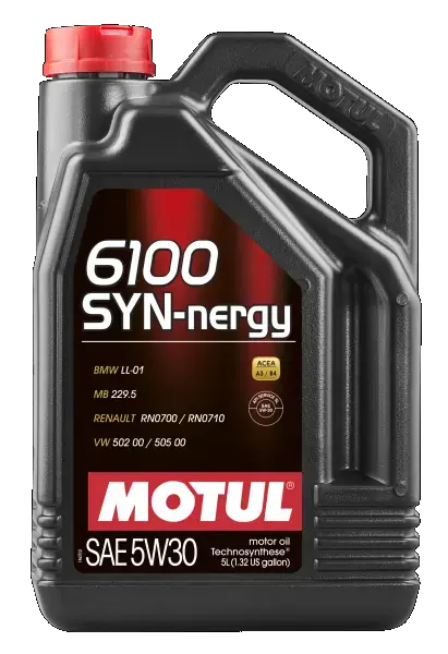 Масло моторное 6100 Syn-nergy SAE 5W30 5L motul 107972