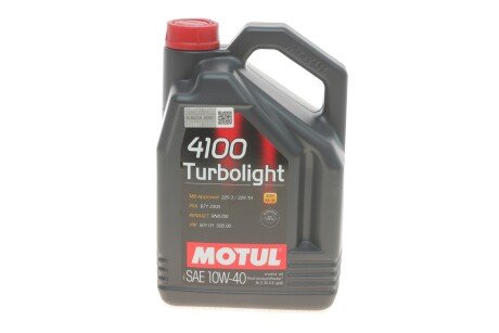 Масло моторное 4100 Turbolight 10W-40 (5 л) motul 387606