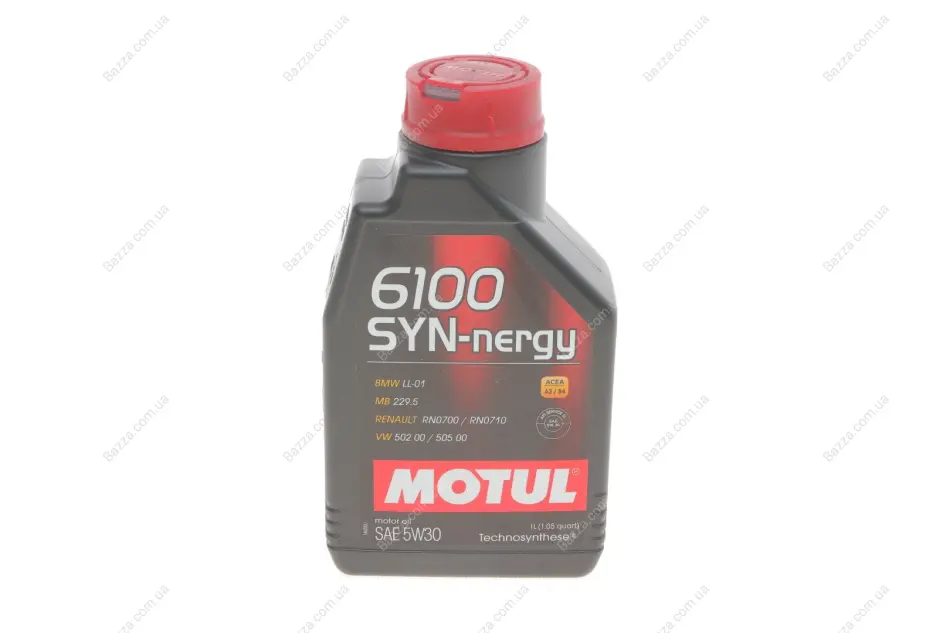 Масло моторное 6100 SYN-nergy 5W-30 (1 л) Motul 838311 (фото 1)