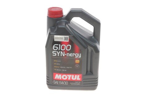 Масло моторное 6100 SYN-nergy 5W-30 (5 л) motul 838351