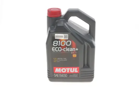 Масло моторное 8100 Eco-Clean+ 5W-30 (5 л) Motul 842551