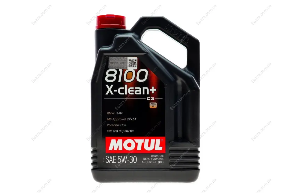 Масло моторное 8100 X-Clean+ 5W-30 (5 л) Motul 854751 (фото 1)