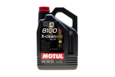 Масло моторное 8100 X-clean EFE 5W-30 (5 л) motul 814051