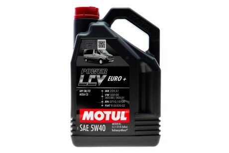 Масло моторное Power LCV Euro+ 5W-40 (5 л) motul 872151 на Ауди А8 д2