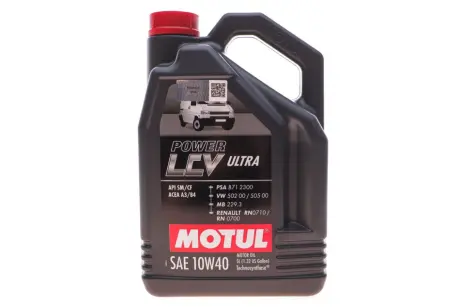 Масло моторное Power LCV Ultra 10W-40 (5 л) Motul 874151
