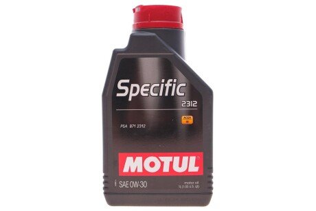 Масло моторное Specific 2312 0W-30 (1 л) motul 867511