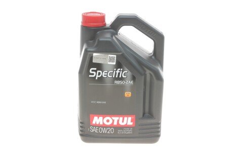 Масло моторное Specific RBS0-2AE 0W-20 (5 л) motul 867451