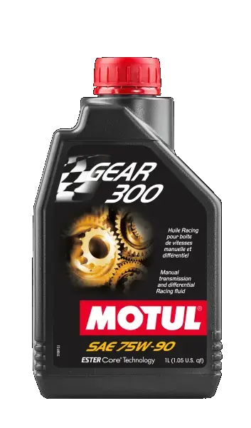 Масло трансм 75W90 Gear 300 (1л.) 100% Synthetic-для спорт. авто motul 105777