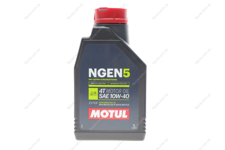 Олива для 4-х тактних двигунів синтетична естерова MOTUL NGEN 5 10W40 4T 1L Motul 839101 (фото 1)
