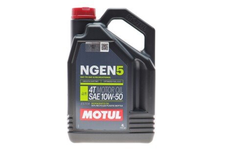 Олива для 4-х тактних двигунів синтетична естерова NGEN 5 10W50 4T 4L motul 839241