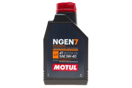 Олива для 4-х тактних двигунів синтетична естерова NGEN 7 5W40 4T 1L motul 839501