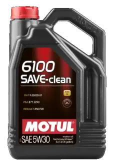 Олива мот 5W30 5L 6100 Save-clean FIAT 9.55535-S1,PSA B71 2290,RENAULT RN0700 motul 107968