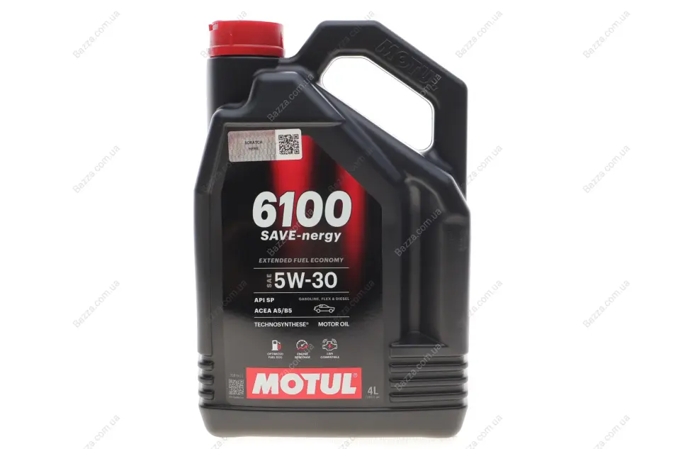 Олива моторна Technosynthese д/авто 6100 Save-nergy SAE 5W30 (4L) Motul 812550 (фото 1)