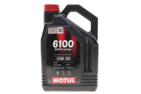 Олива моторна Technosynthese д/авто 6100 Save-nergy SAE 5W30 (4L) motul 812550