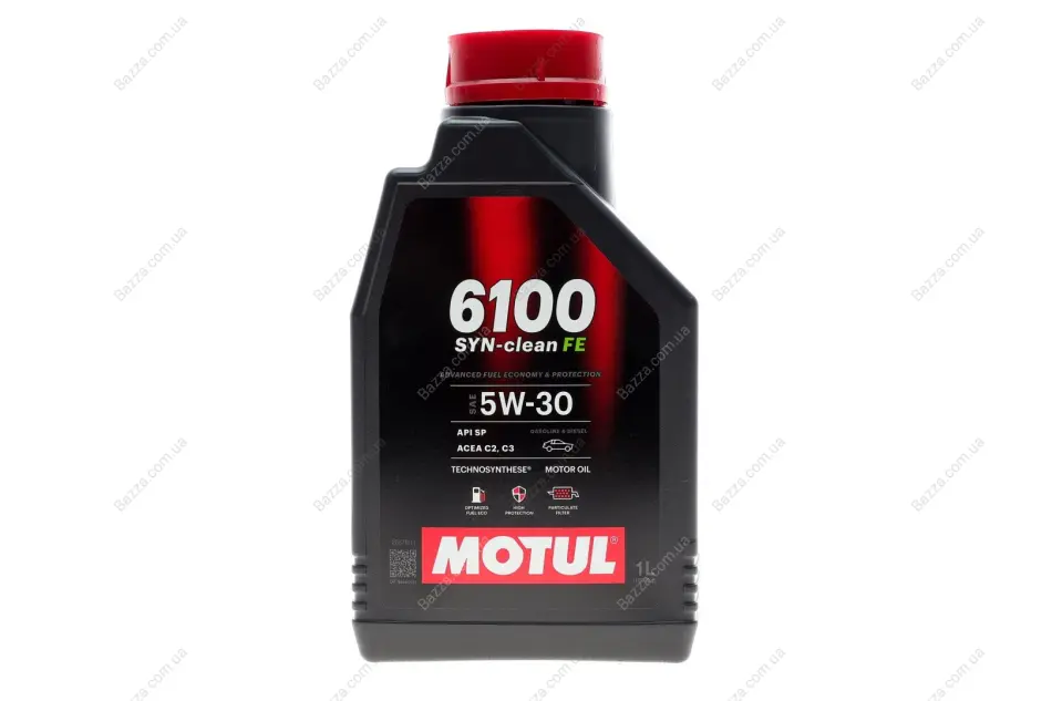 Олива моторна Technosynthese д/авто 6100 SYN-clean FE 5W30 1L Motul 841711 (фото 1)