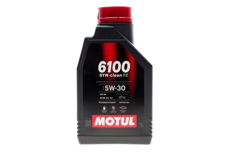 Олива моторна Technosynthese д/авто 6100 SYN-clean FE 5W30 1L motul 841711