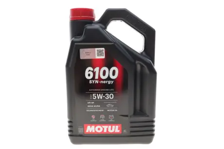 Олива моторна Technosynthese д/авто 6100 Syn-nergy SAE 5W30 (4L) Motul 838450