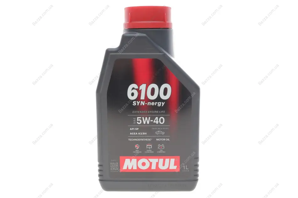 Олива моторна Technosynthese д/авто 6100 Syn-nergy SAE 5W40 (1L) Motul 368411 (фото 1)