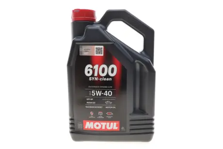 Олива моторна Technosynthese д/авто MOTUL 6100 Syn-clean 5W40 4L Motul 854350