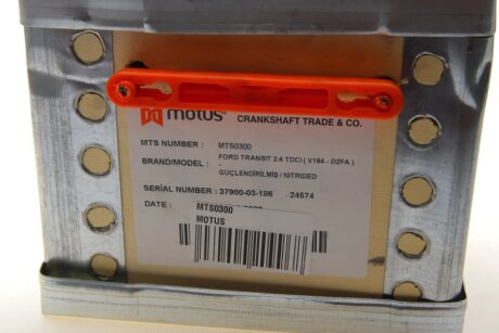Коленвал Transit 2.4 TDCI V184 00-06 motus MTS0300