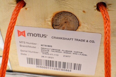 Коленчатый вал motus MTS0865