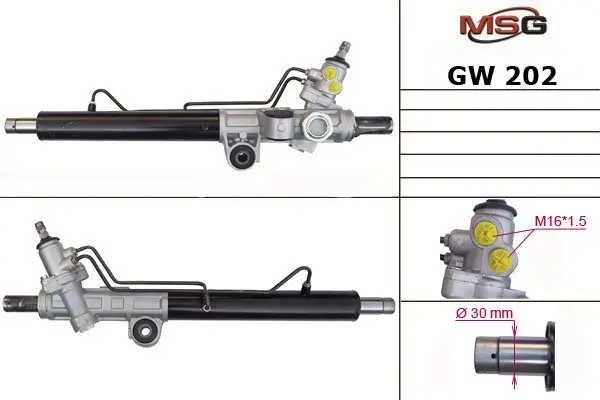 Рульова рейка з ГУР нова Great Wall Hover 11-16 MSG GW202