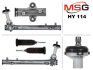 Рульова рейка без ГУР Hyundai Santa, Hyundai Grand, Kia Sorento msg HY114
