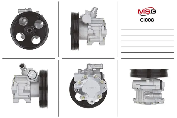 Насос ГУР новый CITROEN C5 01-04,C5 04-,C5 Break 01-04,C5 Break 04-;FIAT SCUDO 07-,SCUDO фургон MSG CI008