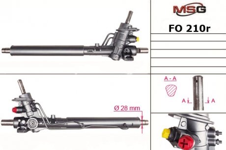 Рульова рейка msg FO210R на Сеат Альхамбра