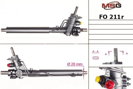 Рульова рейка msg FO211R на Сеат Альхамбра