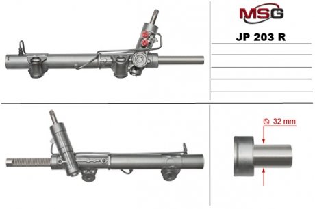 Рулевая рейка msg JP203R на Jeep Cherokee