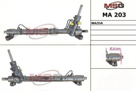 Рульова рейка msg MA203 на Мазда 5