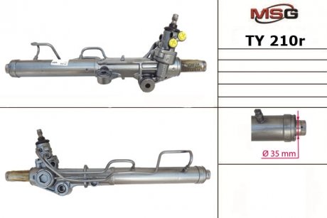 Рулевая рейка msg TY210R на Тойота Ленд крузер прадо 90