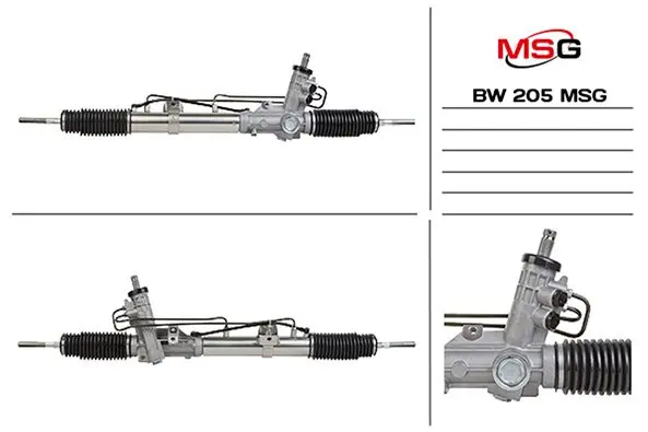 Рулевая рейка с ГУР новая BMW 3 E-46 1998-2005 MSG BW205