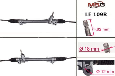 Рульова рейка без ГПК відновлена LEXUS RX 2008- msg LE109R на Тойота Венза