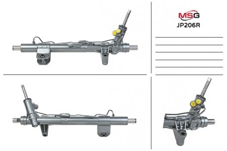 Рульова рейка з ГПК DODGE DURANGO 11-;JEEP GRAND CHEROKEE IV (WK, WK2) 10- msg JP206R на Jeep Grand Cherokee