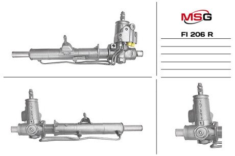 Рульова рейка з ГПК відновлена FIAT FIORINO PICK UP (146) 88-01 msg FI206R на Фиат Фиорино