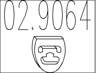 Гумовий елемент кріплення mts 029064