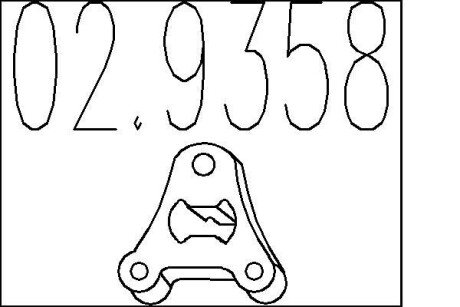 Гумовий елемент кріплення mts 029358