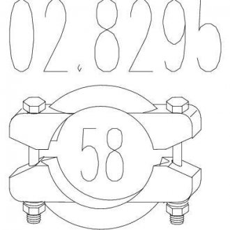 Хомут вихлопної системи mts 02.8295