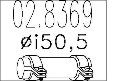 Муфта вихлопної системи mts 02.8369