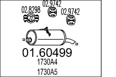 Вихлопнi системи mts 01.60499