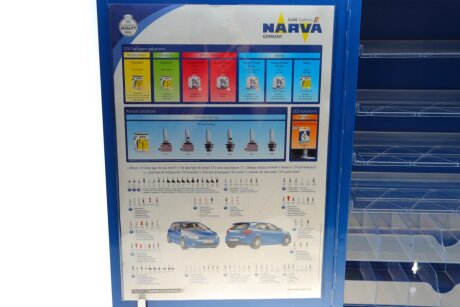 Стенд для ламп настінний narva 56214