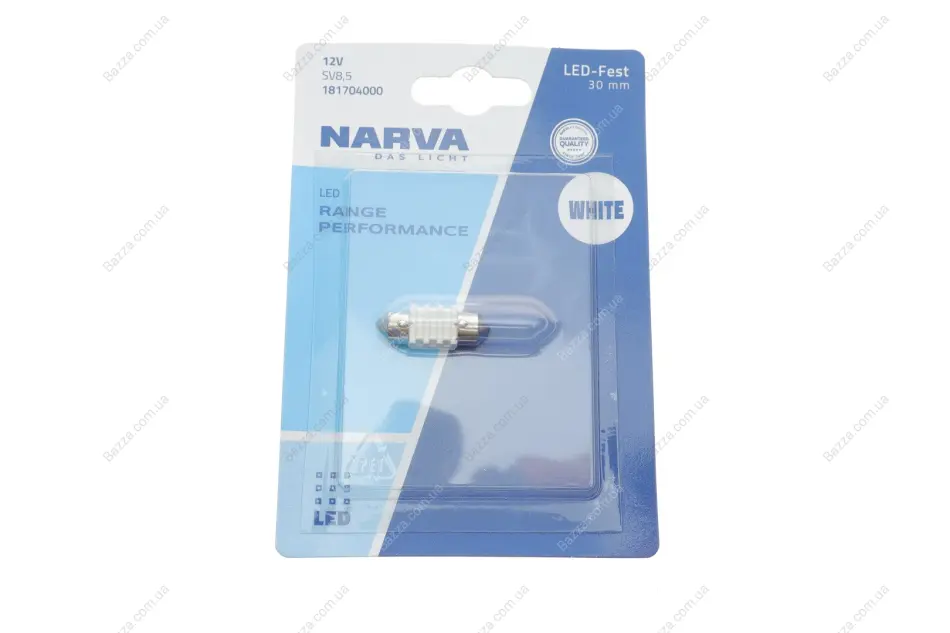 18170B1 LED FESTOON 30mm RPE 12V SV8.5 Blister 1 pc. NARVA 181704000