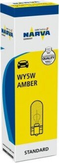 Автолампа WY5W AMBER 12V 5W W2,1X9,5d narva 171693000 на Мерседес Viano w639