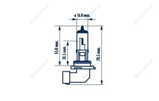 Лампа HB4 12V 51W P22d Стандарт NARVA 48006
