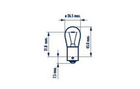 Лампа накаливания PY21W12V21WBAU15S AMBER (blister 2шт) (пр-во) narva 17638B2
