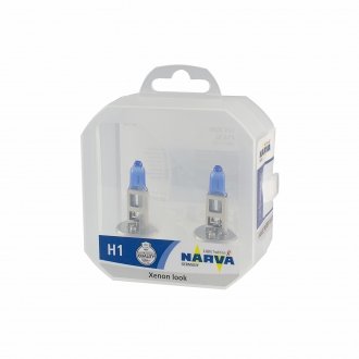 Лампа накаливания TWIN SET H1 12V 55W RANGE POWER WHITE narva 48641S2 на Фольксваген Шаран