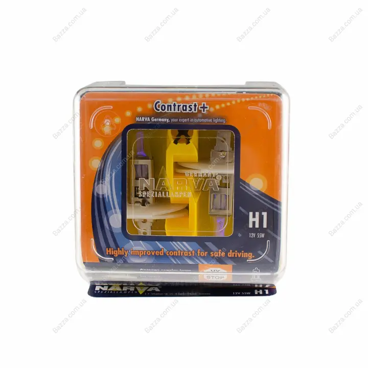 TWIN SET H1 12V 55W CONTRAST+ NARVA 98651