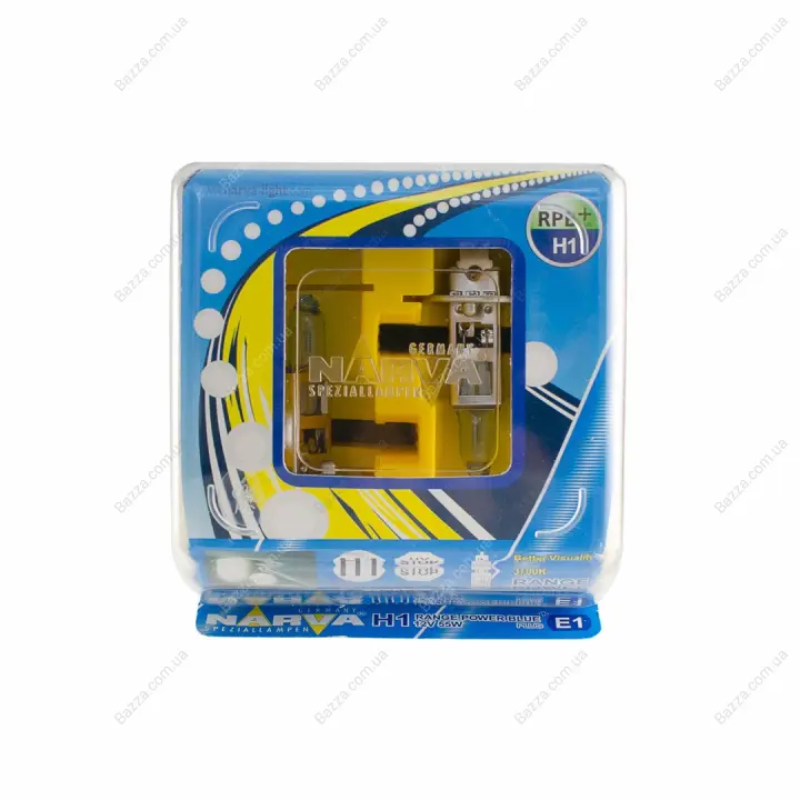 TWIN SET H1 12V 55W RANGE POWER BLUE+ NARVA 98502